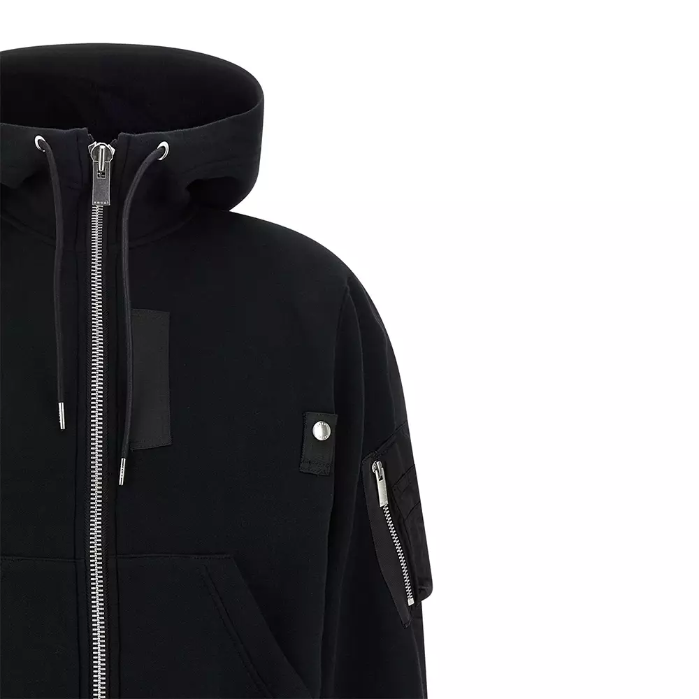 Sponge x Nylon Twill Hoodie Black
