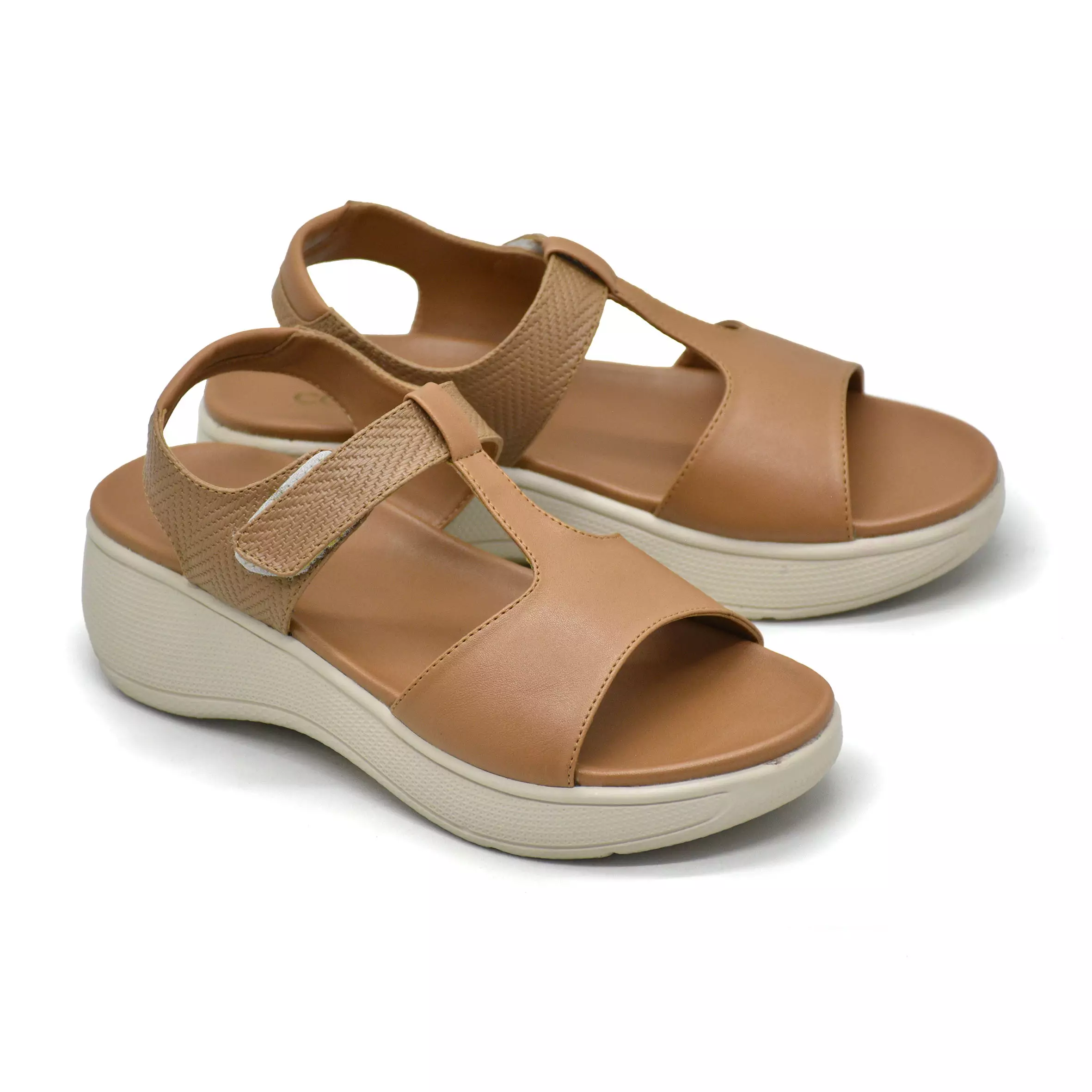Carvil Sandal Wanita Brittany-01 L Tan