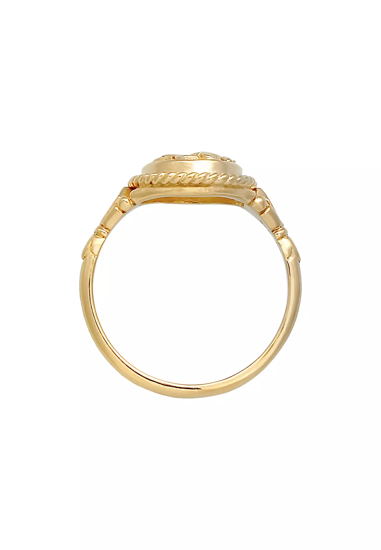 Ring Vintage Ornament Chunky Trend Blogger Trend Gold Plated