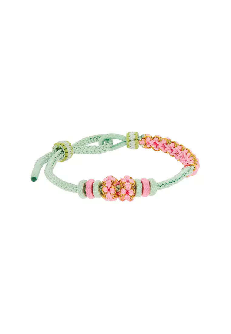 HABIB x Didi & Friends | Adjustable 999/24K Gold Charm Cord Bracelet (Nana) CHW000051225