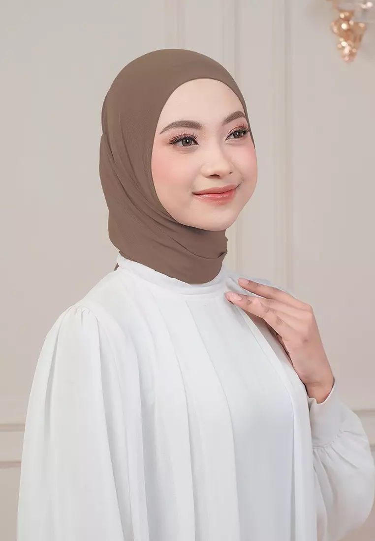 HIJAB INSTAN QIARA - COFFEE