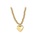 Glamorousky silver Simple Fashion Plated Gold 316L Stainless Steel Heart Pendant with Beaded Necklace 4DA39AC1D406F3GS_1