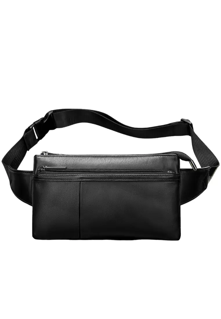 Buy Lara New Arrival Men's Mobile Phone Waist Bag Genuine Leather