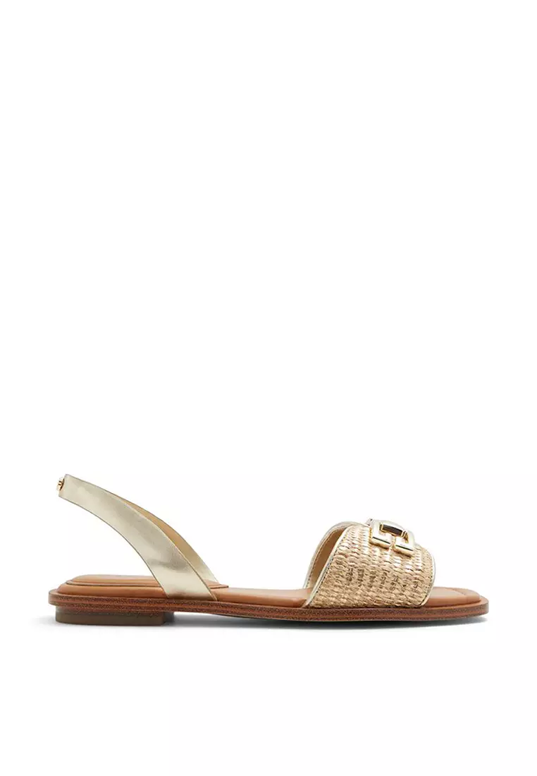 Gold slingback sandals sale