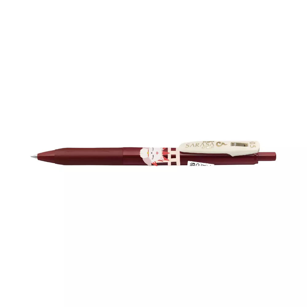 ZEBRA 0.5 MM SARASA PULPEN GEL RED BLACK MONSTER VINTAGE CLIP