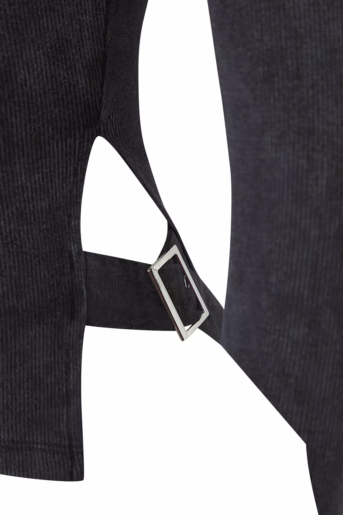 Anthracite Antique/Faded Effect Fitted/Body-Fits Accessory Detailed Flexible Knitted Blouse Twoaw26Bz00111