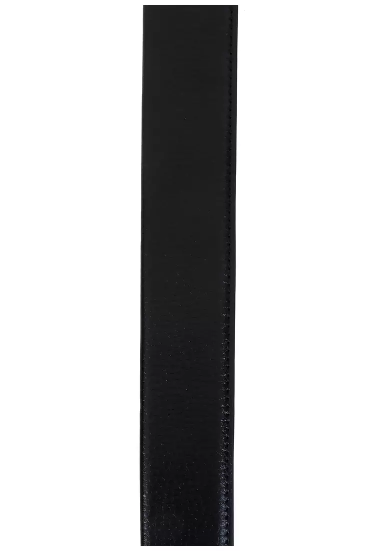 Nuby Strap Tali Ikat Pinggang Pria & Wanita For Automatic Buckle Heads Material Leather Kulit ORIGINAL - Black