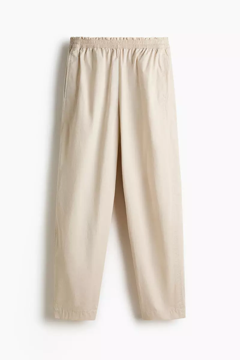 Ankle-length pull-on trousers