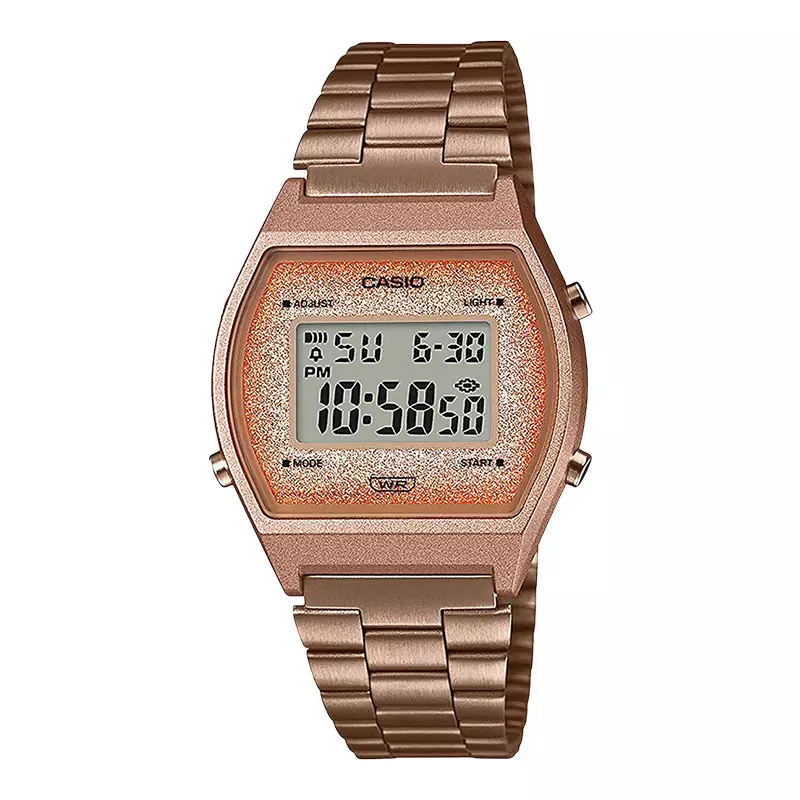 Jam casio store rose gold