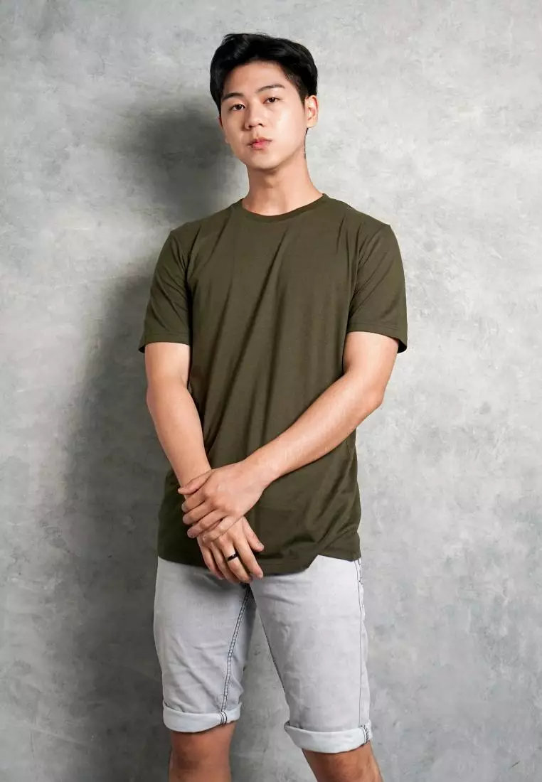 Kale Waffle Army / Kaos Polos Tekstur Lengan Pendek Pria / Unisex