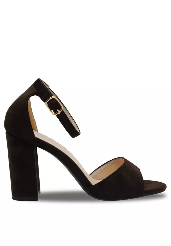 Solid Tone Wooden Casual Heels