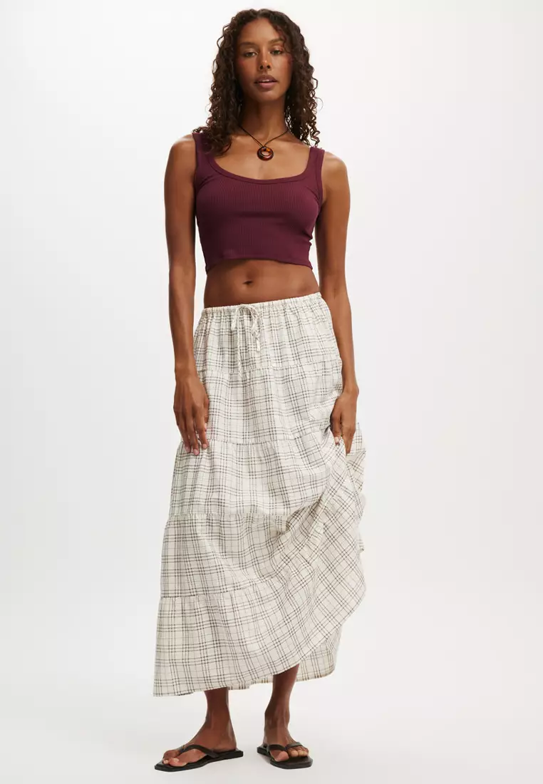 Haven Multi Tiered Maxi Skirt