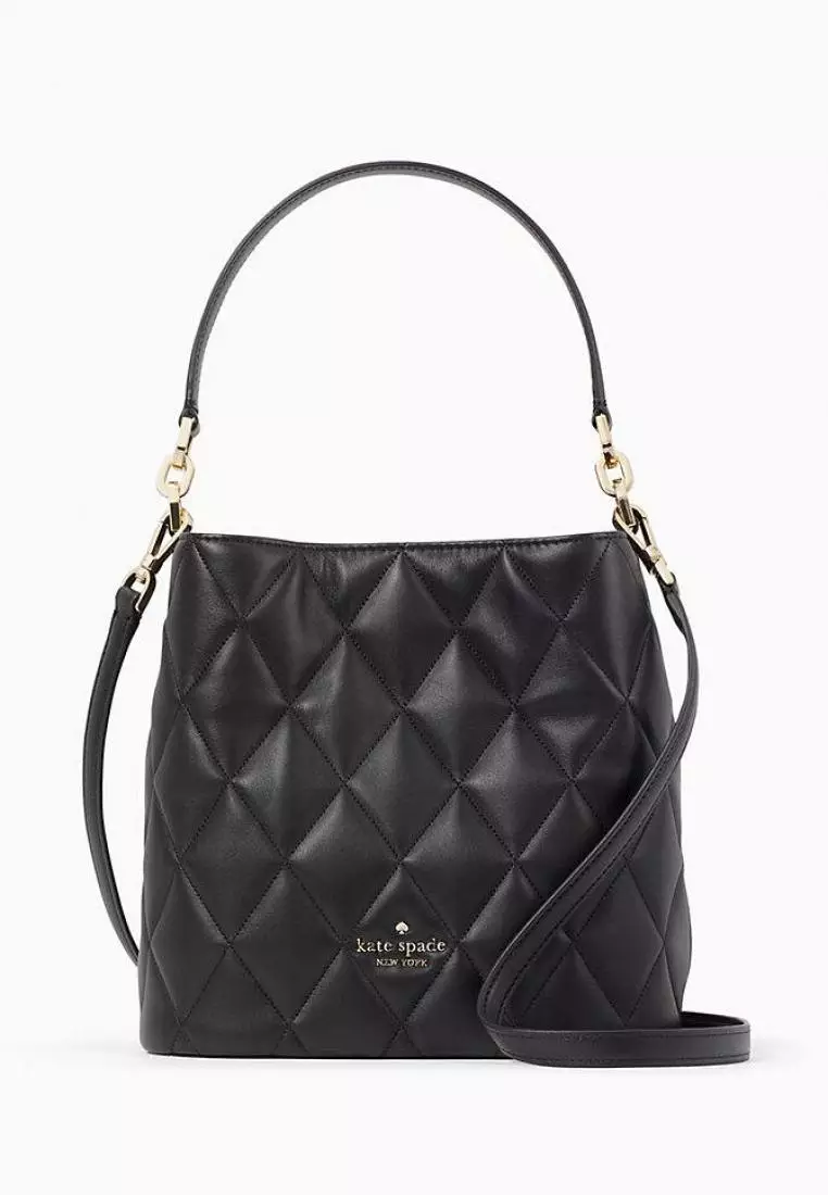 Jual Kate Spade Kate Spade Carey Quilted Leather Bucket Bag Black Original 2024 Zalora Indonesia 4437