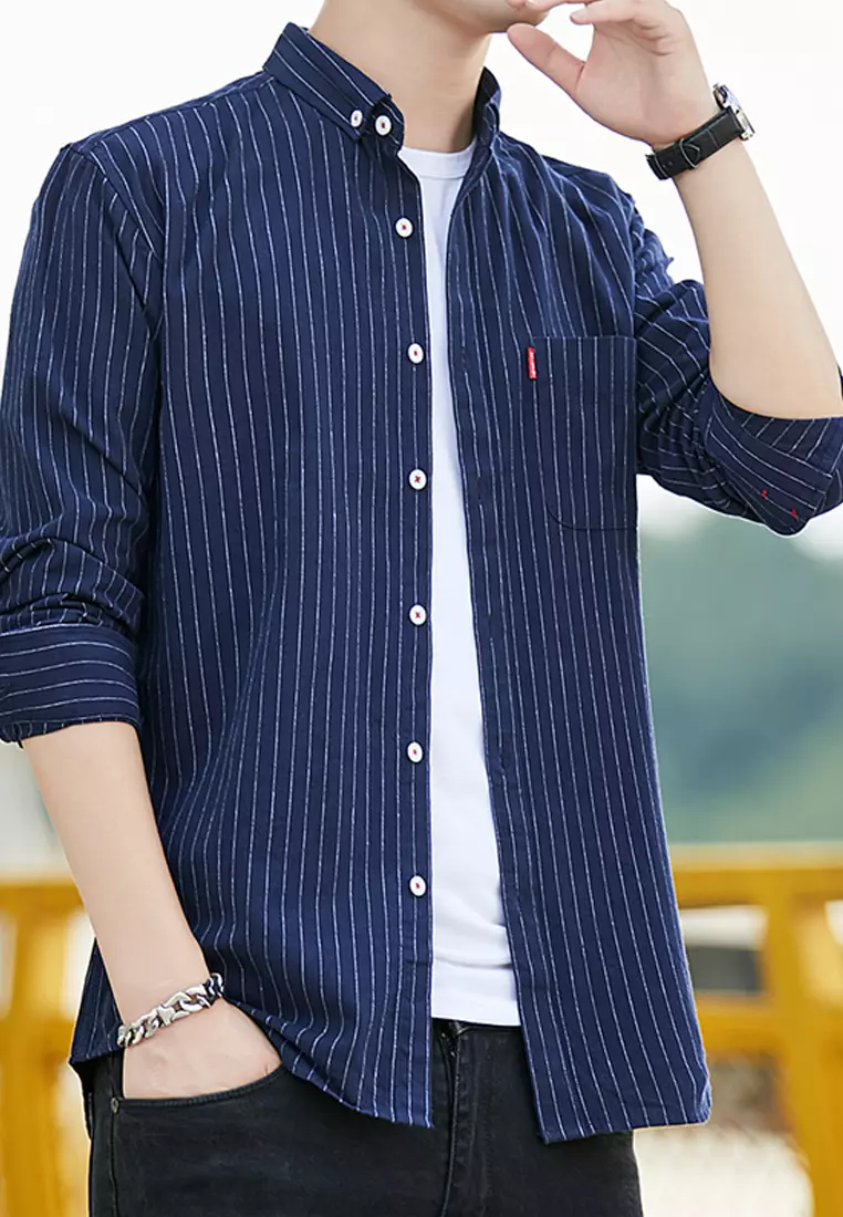Slim Stripe Long Sleeved Shirt C1620
