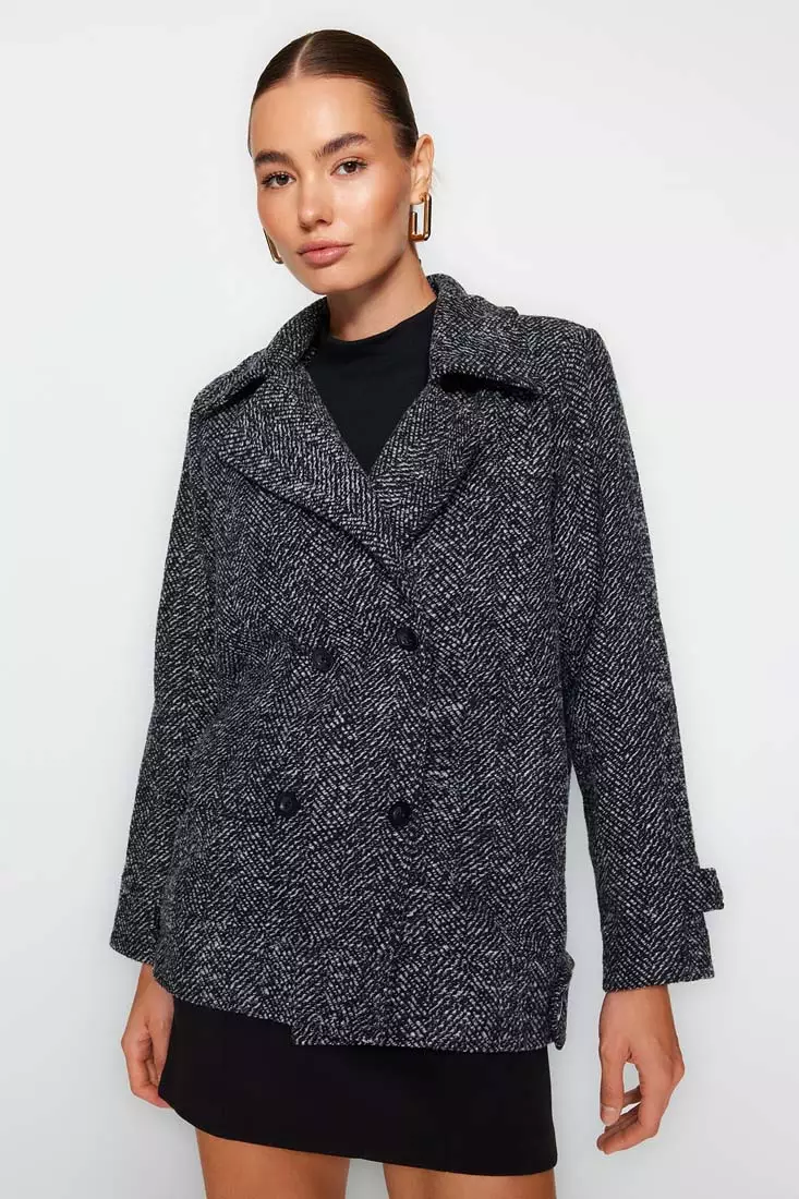 Tailored Herringbone Coat