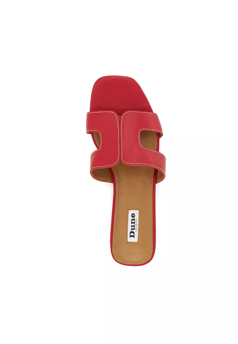 Buy Dune London Loupe Smart Slider Sandals Red 2024 Online