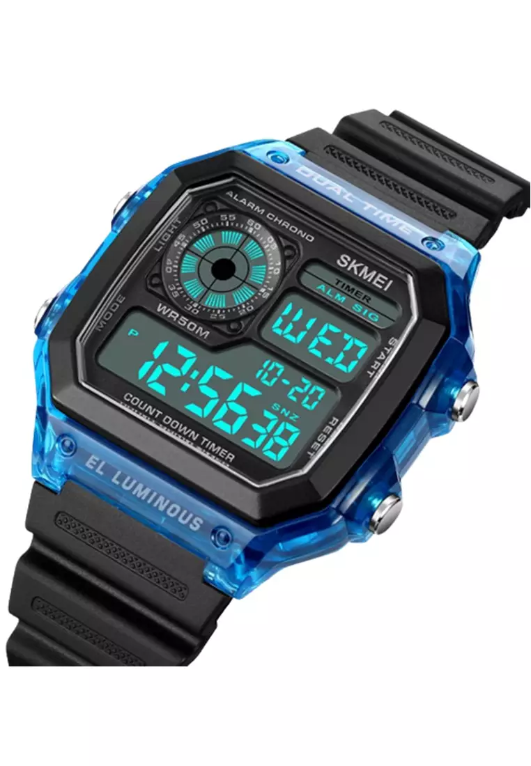Jam Tangan Pria Digital Waterproof Many Function Strap Tali Material Silicone IR16 ORIGINAL