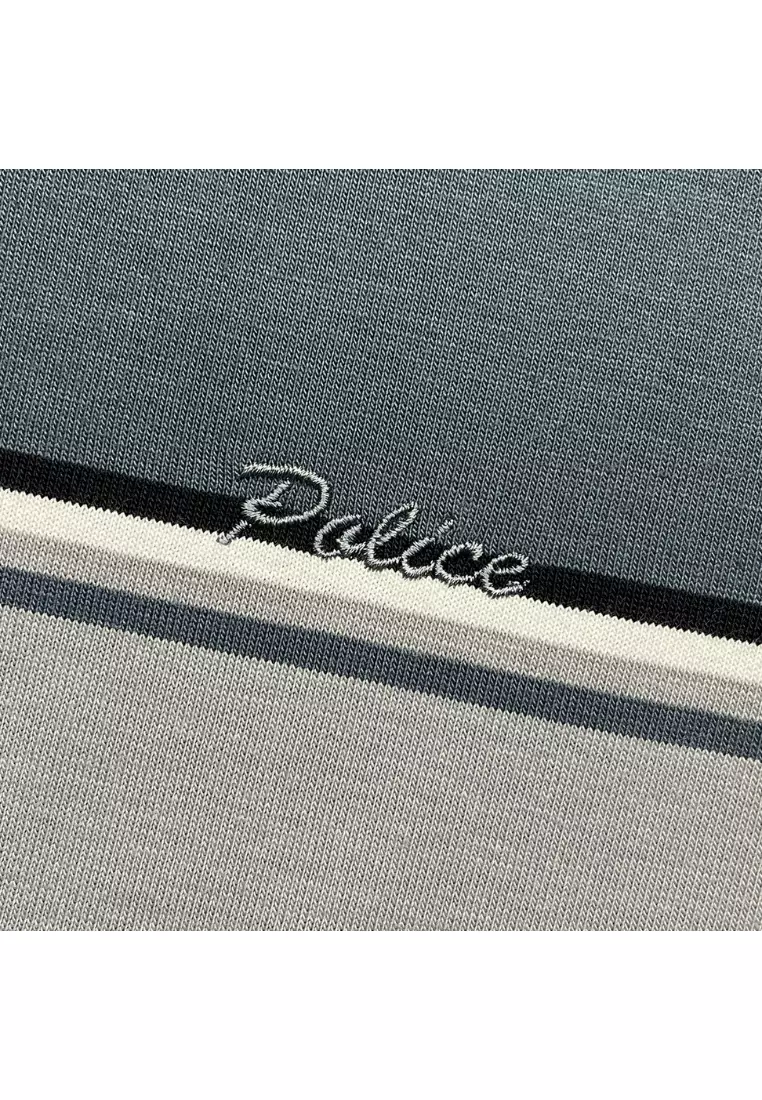 POLICE Polo Shirt Salur Bordir Cotton Premium Tebal Pria 553041