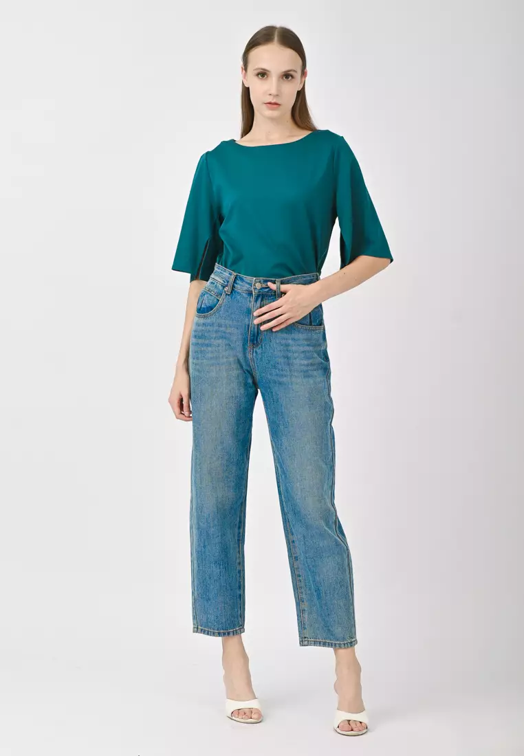 Slit Sleeve Top