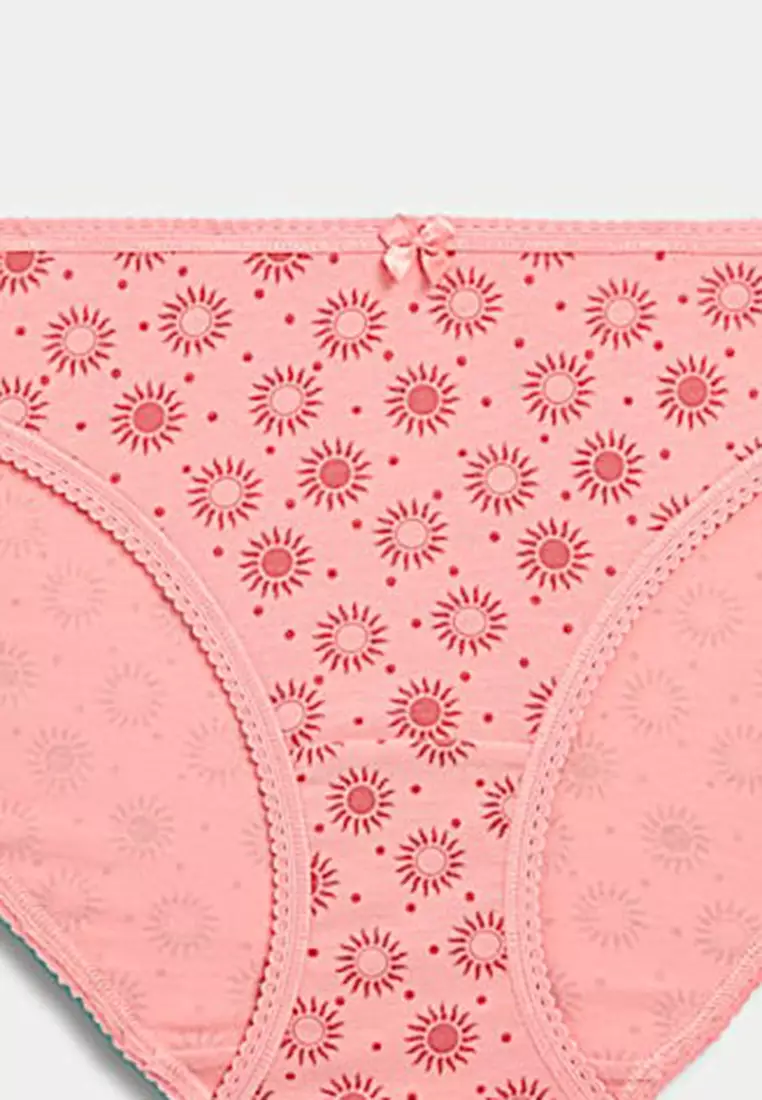 5pk Cotton Lycra™ Bikini Knickers