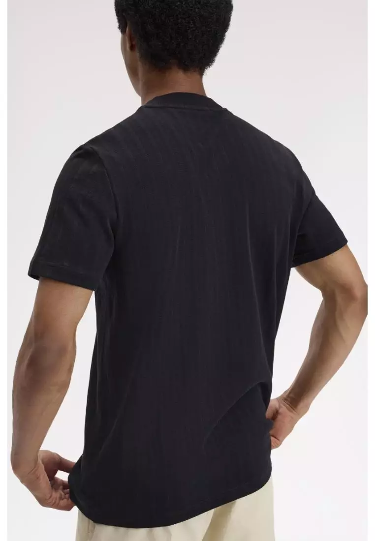 Fred Perry M2392 Pique Stripe T-Shirt (Black)