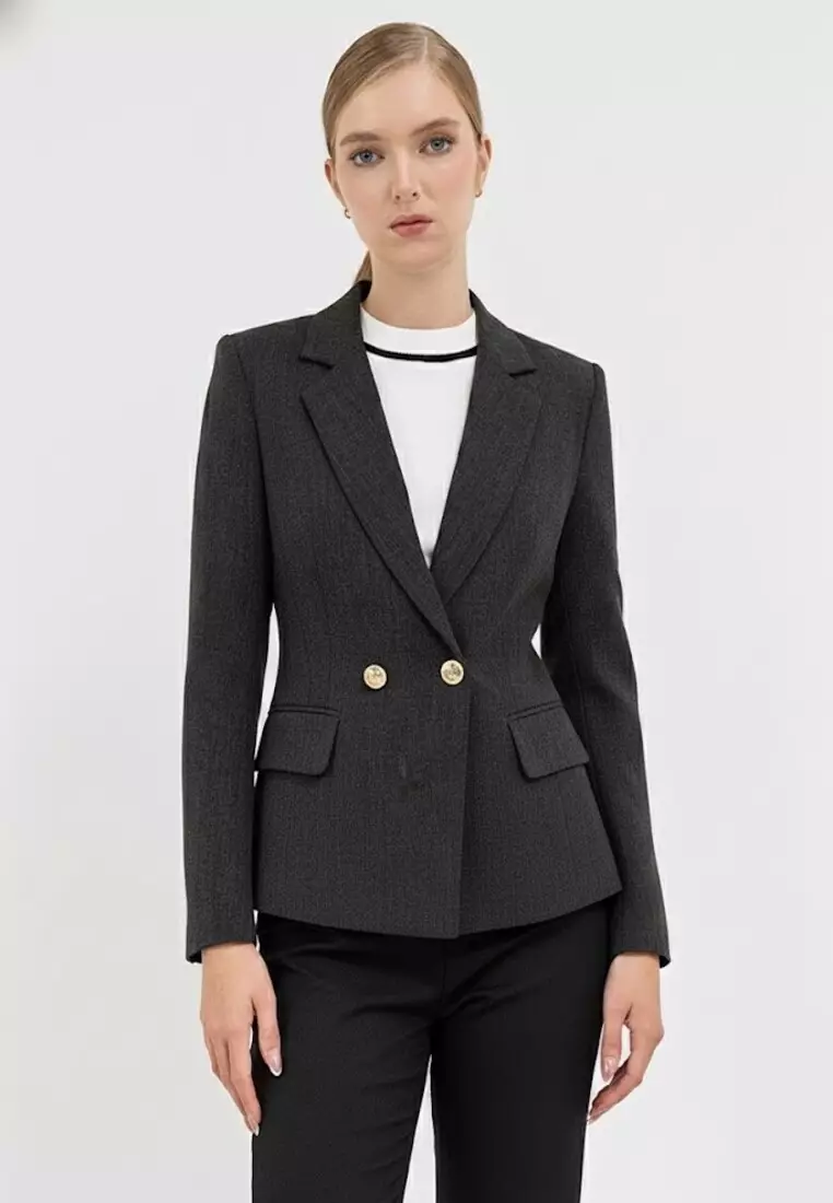 Tailored Double Breasted Blazer