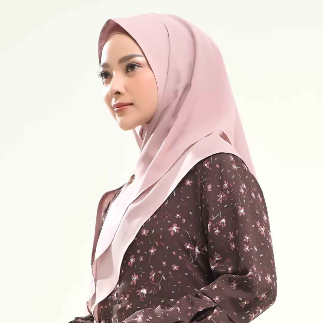 Rabbani - Kerudung Instan Muslim Wanita Dewasa Zetta XL - Dusty Pink