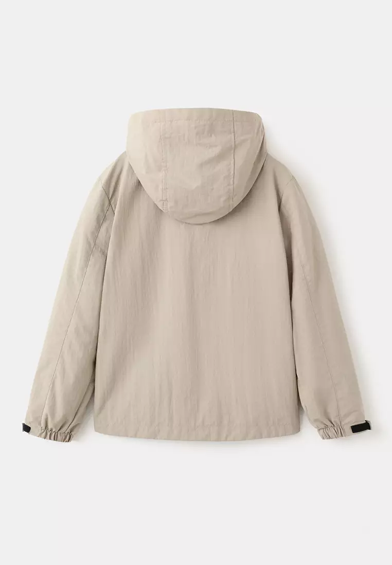 Hooded Water-Repellent Parka Jacket