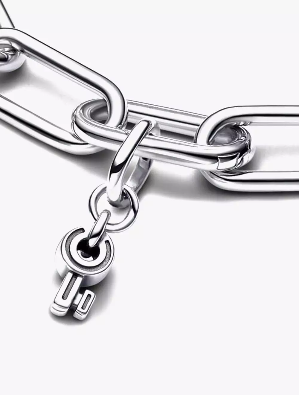 Key sterling silver mini dangle