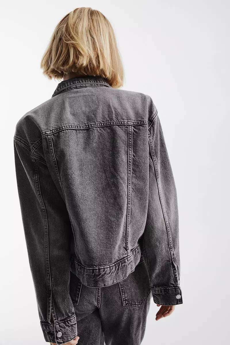 Short denim jacket outlet h&m