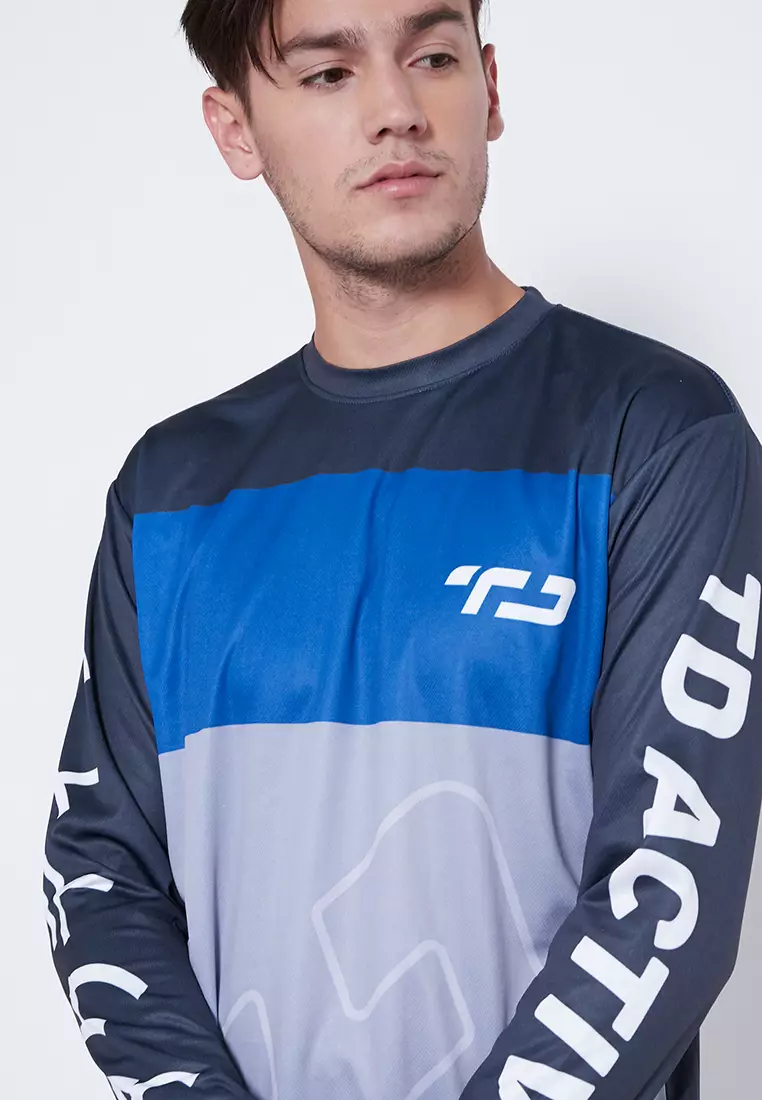 Td Active MS127 Baju Sepeda TD Blue Lines