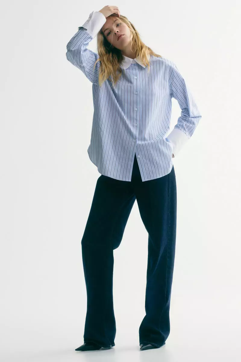 Cotton poplin shirt