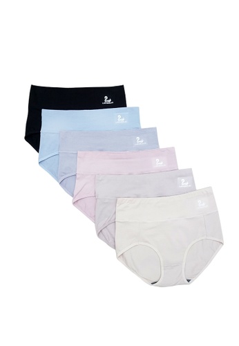 Kiss & Tell multi 6 Pack Alica High Waisted Cotton Panties Bundle A F6644US009CC90GS_1