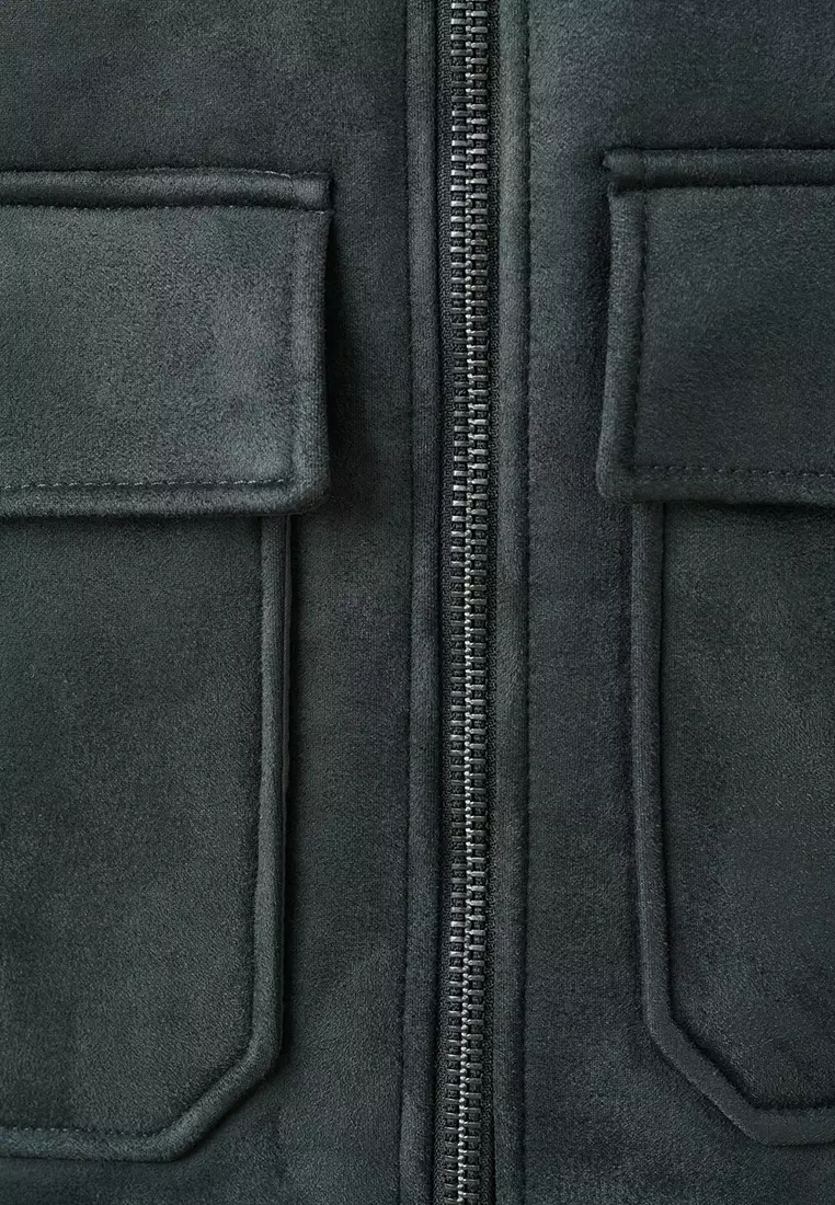 Double Face Jacket with Fleece Lining