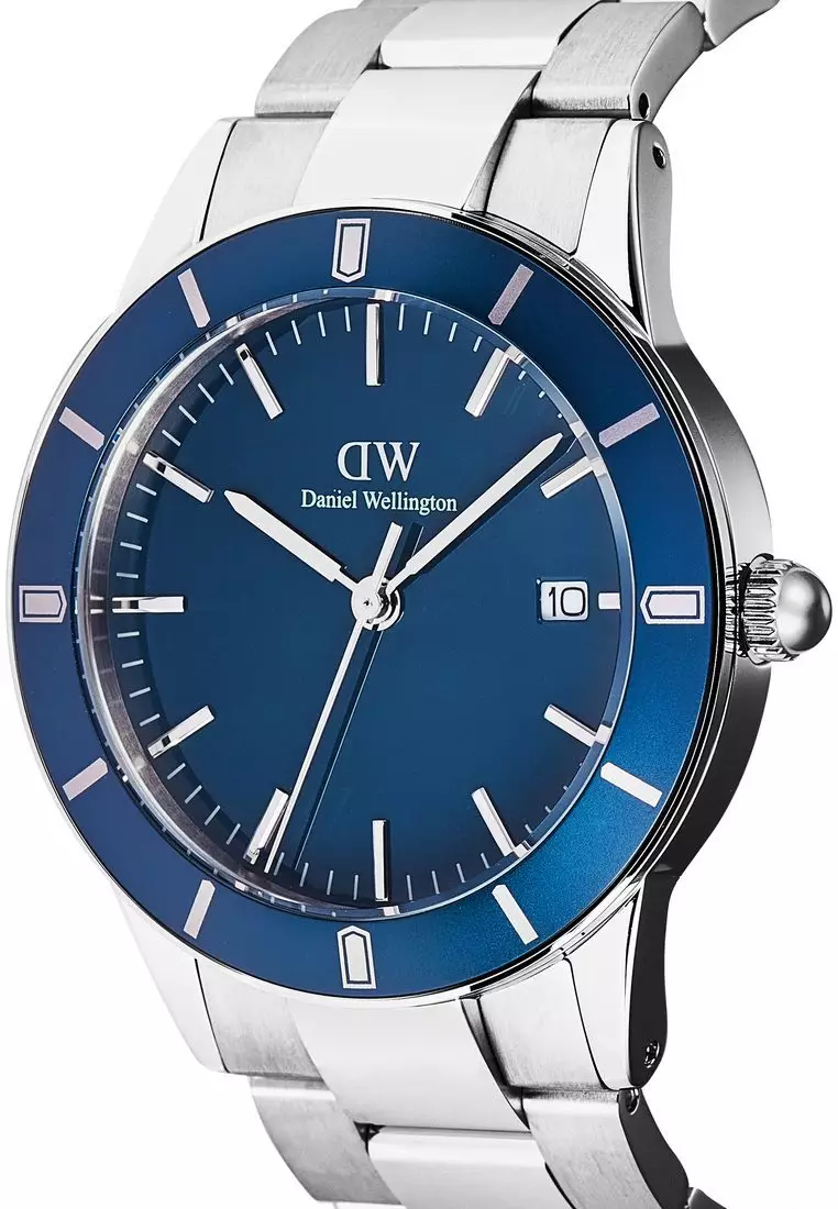 Iconic Paradigma Link Blue Enamel - Men Watch stainless steel watch DW Official Authentic Original jam tanggan lelaki DW jam tangan