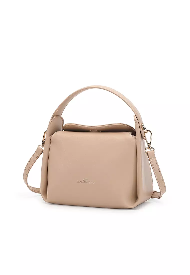 Women's Top Handle Bag / Sling Bag / Crossbody Bag - Beige