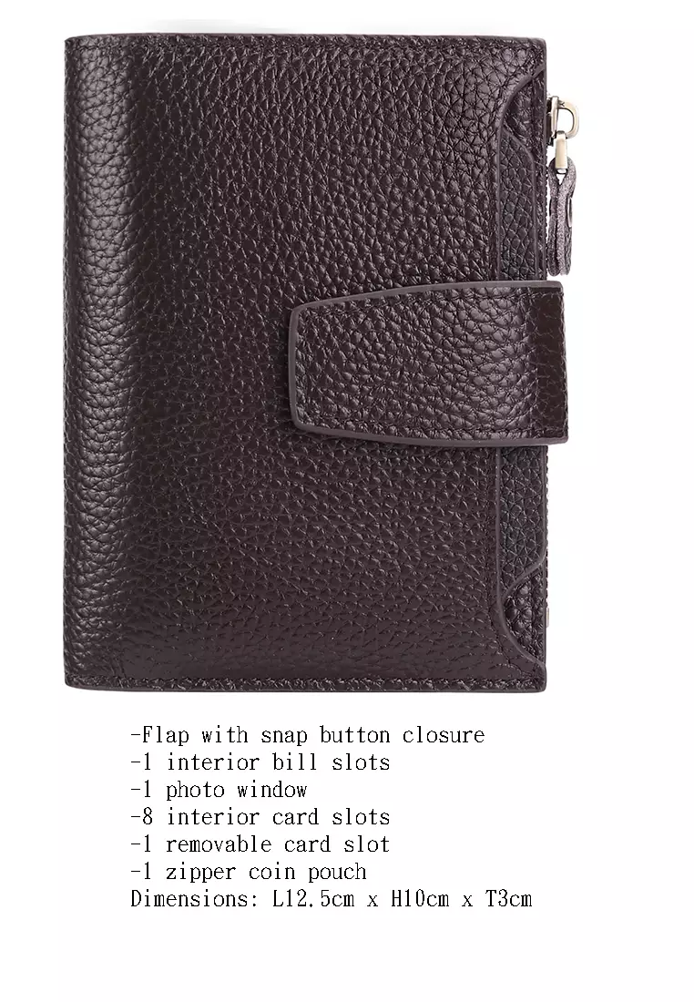 Pebbled Cow Leathers Short Wallet