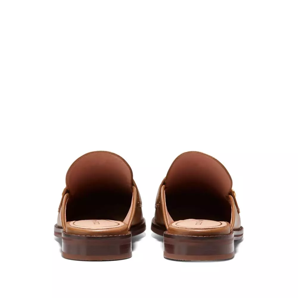 Cole Haan Woman Lux Pinch Penny Mule - Sepatu Wanita (Coklat)