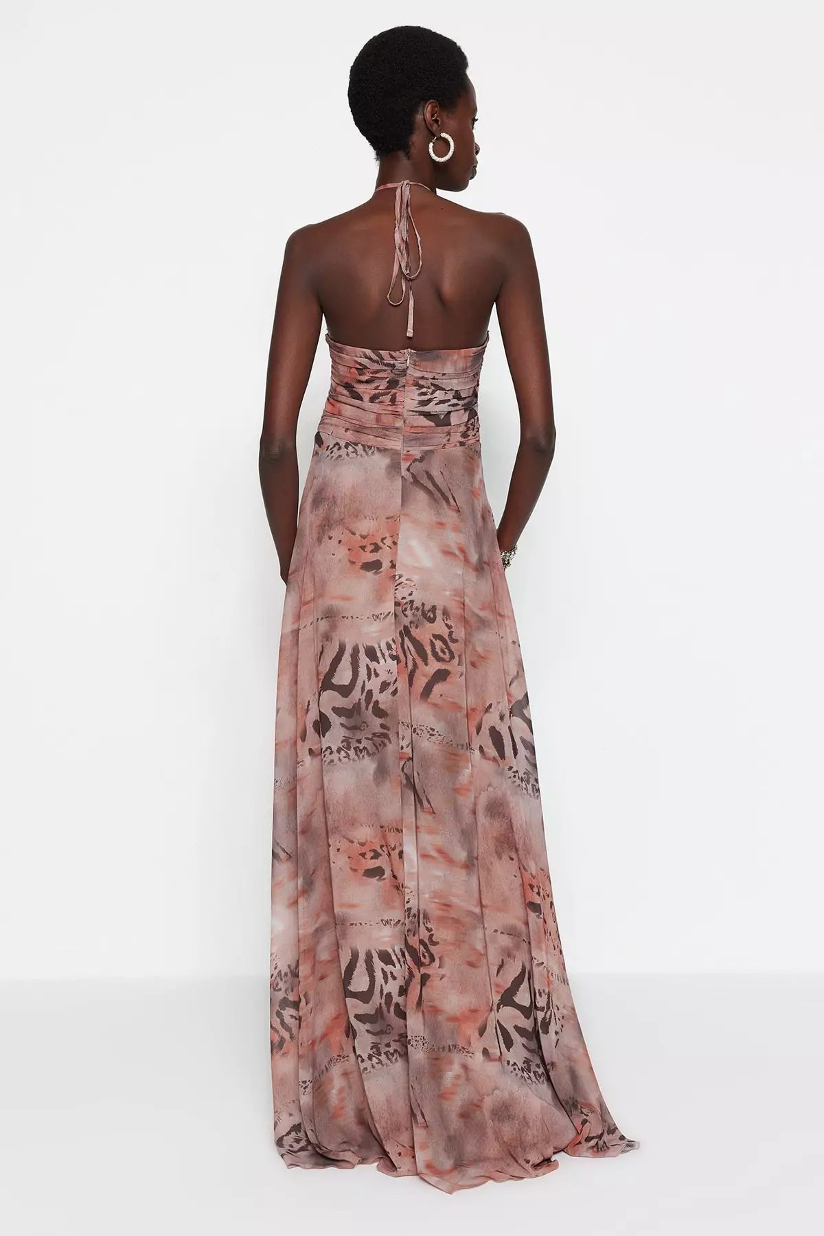 Cut Out Detailed Evening Dress