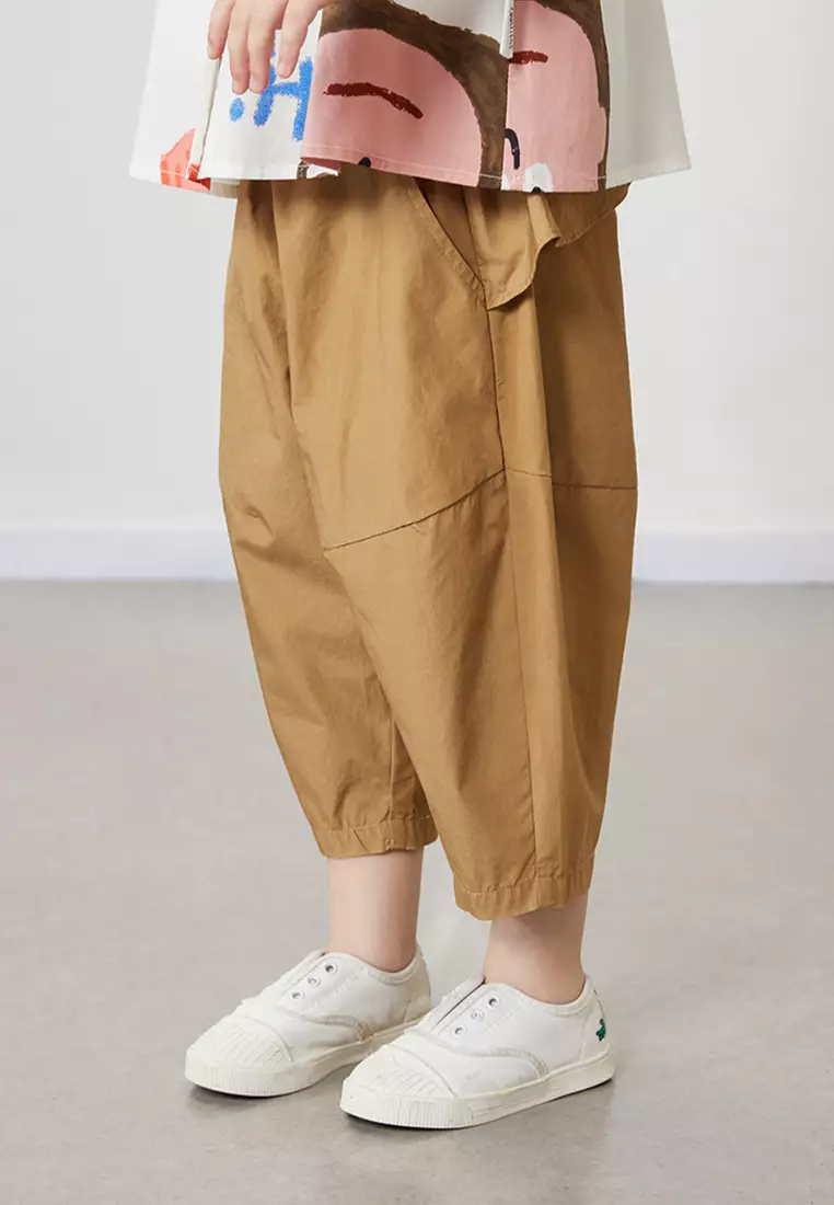Summer Casual Pants With Ruffle Waist