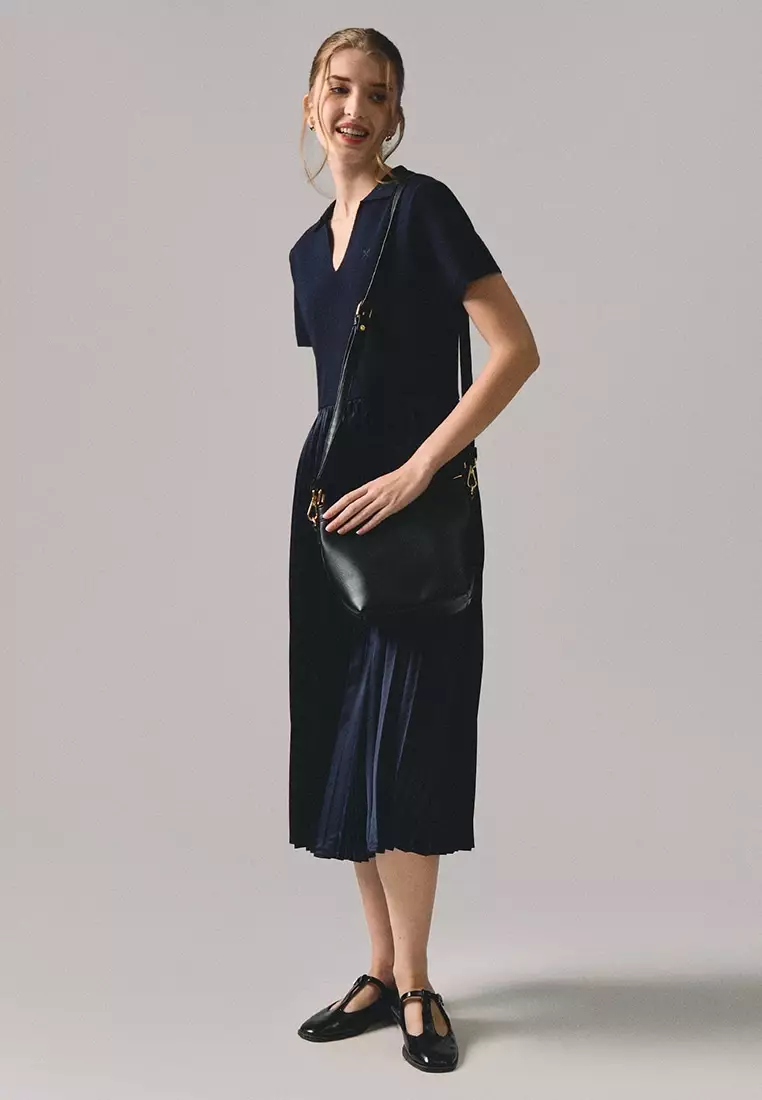 Combination Pleated Dress
