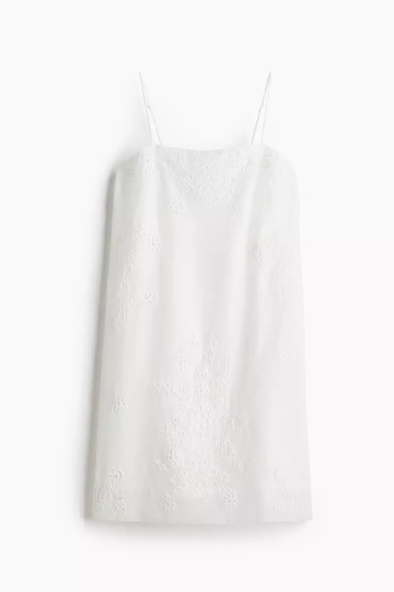 Broderie anglaise strappy dress