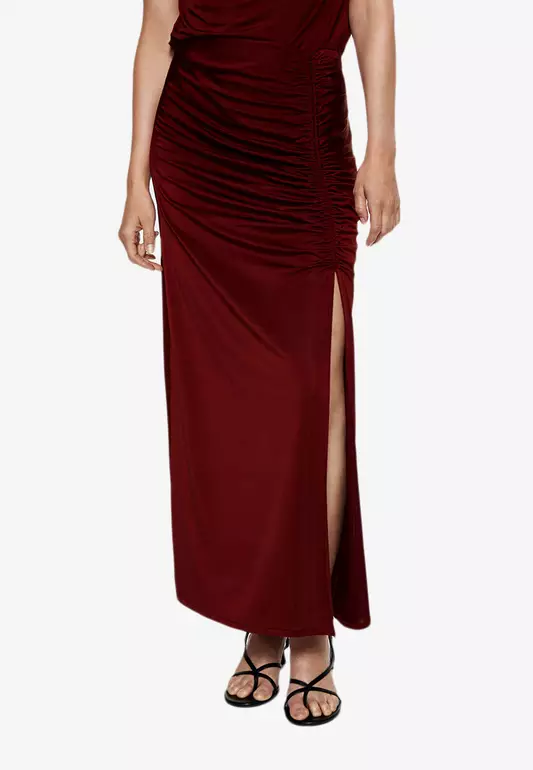 Draped Pencil Skirt