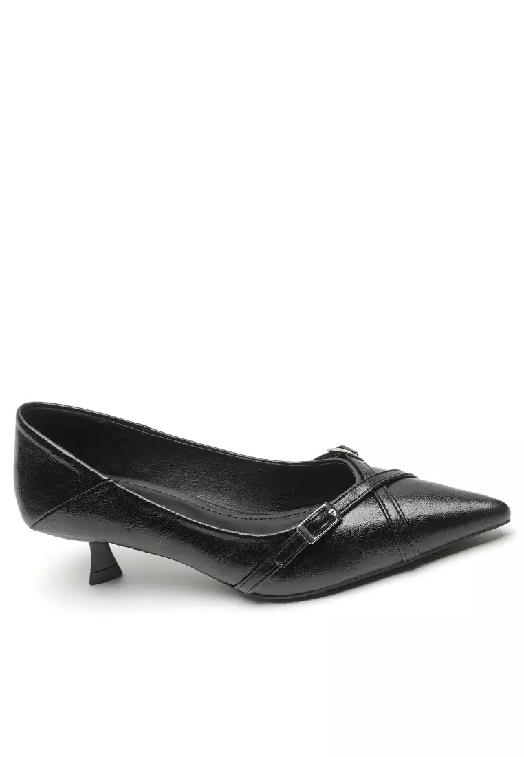4.5CM Cross Strap Kitten Heel Pumps WW739-5