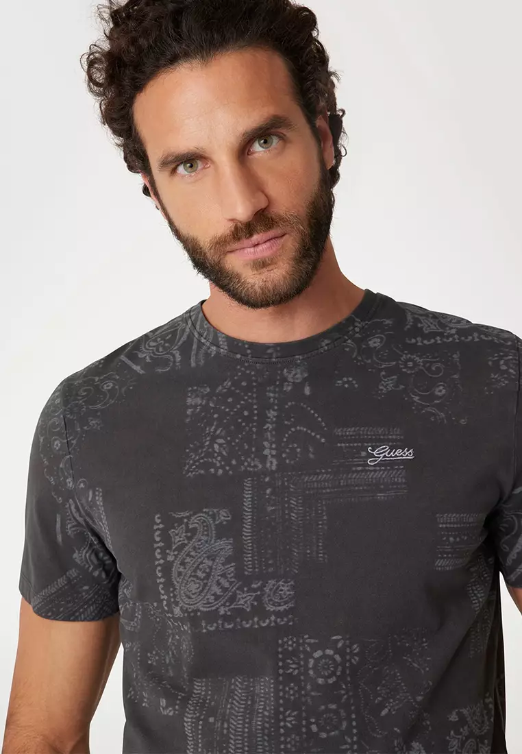 Shortsleeves Crew Neck Lasered Aop Tee