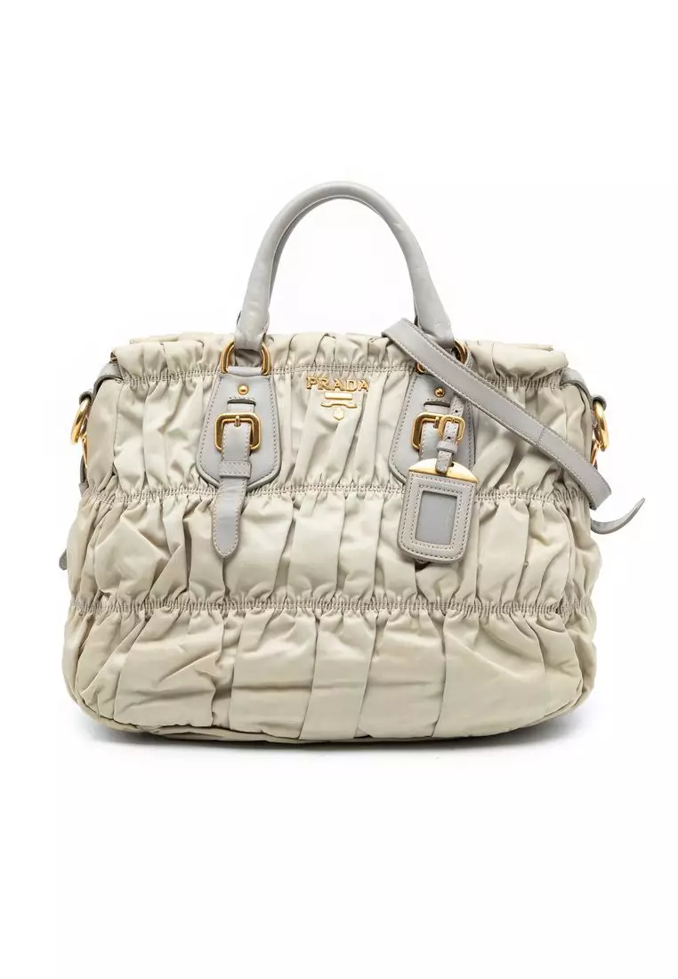 Buy Prada Pre-Loved Prada Tessuto Gaufre Satchel 2026 Online | ZALORA