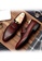 Twenty Eight Shoes red VANSA  Embossed Top Layer Cowhide Loafer VSM-F06 B3851SHC183416GS_6