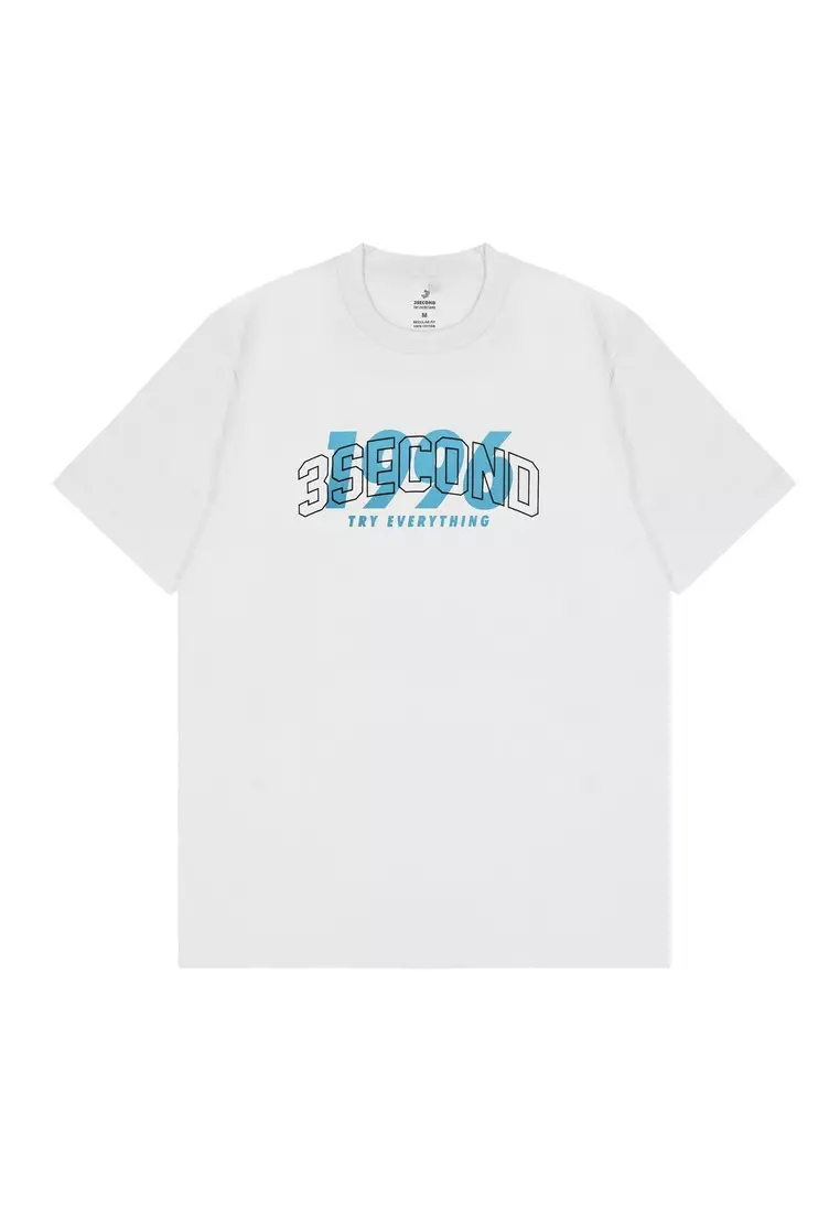 3Second Men's T-Shirt Short Sleeve Regular Fit Cotton Robb OL-C800125