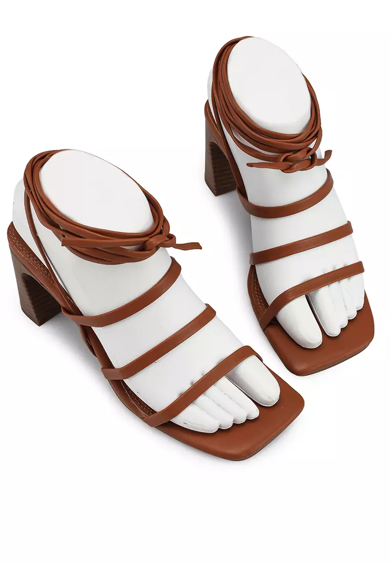 Strappy tie sandals new arrivals