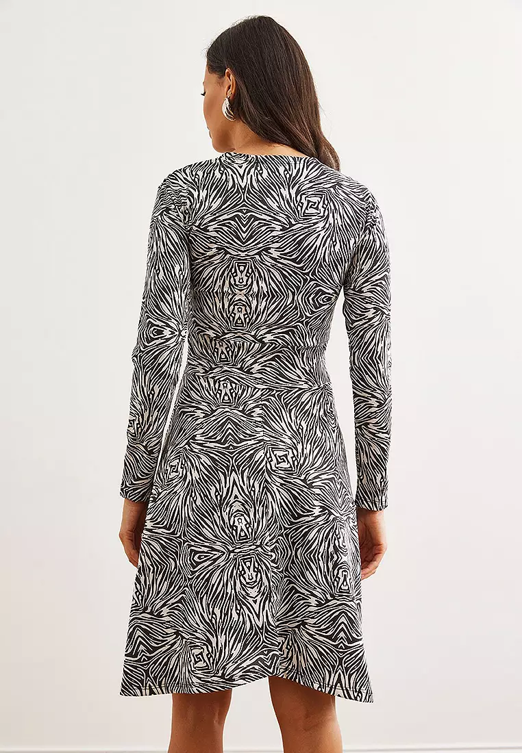 Double-Breasted Knitted Dress